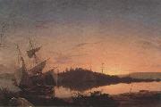 Frederic E.Church Twilight on the Kennebec oil painting picture wholesale